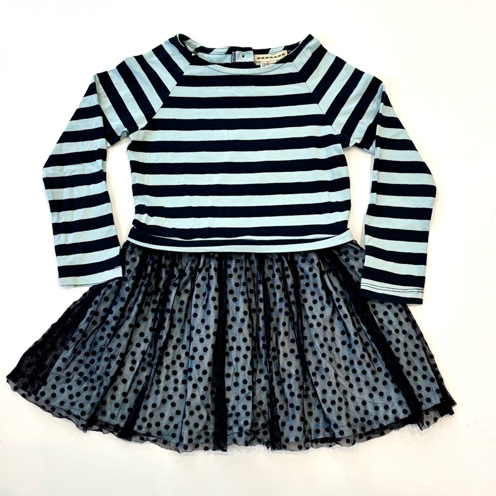 Anthem of the Ants Blue Dress with Tulle Skirt